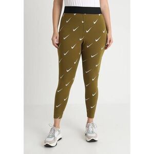 Nike Sportswear Leg-A-See Olive Green Metallic Women’s Leggings Large CJ5024-368